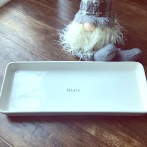 COPY - Rae Dunn Christmas fa la la serving platter large